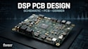 design custom dsp pcb, audio processing board, schematic and pcb layout
