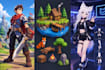 stylized 3d game characters, low poly models and vrchat avatars