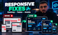 fix react nextjs bugs and responsive issues
