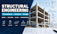 do structural calculations, analysis, and beam, column, slab foundation design
