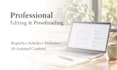 edit and proofread reports, articles, websites and ai content