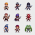 create pixel art game sprites, 2d game assets, sprite sheets and character game