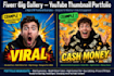 design eye catchy youtube thumbnail in 2 hours