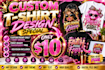 design custom t shirt graphics and print ready designs