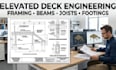 design elevated deck structuralplans and framing calculations