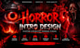 create a scary horror intro and cinematic logo revea