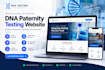 design dna paternity testing website with online booking