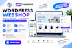 build responsive wordpress webshop and create modern ecommerce webshop