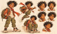 draw custom character design and character illustration