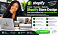 create shopify store design, redesign shopify website traffic dropshipping store