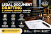draft legal documents and provide criminal defense support