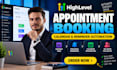 setup gohighlevel appointment booking calendar and reminder automation