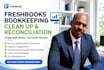 do freshbooks bookkeeping, clean up, and reconciliation