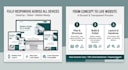 design a simple and modern responsive website