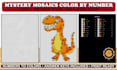 create color by number mosaic coloring pages for amazon KDP