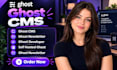 setup ghost cms ghost newsletter ghost website self hosted ghost developer