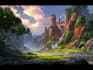 do landscape illustration and background concept art