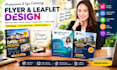 design open house flyer, prayer journal, leaflet design and property flyer