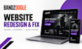 redesign and fix your bandzoogle music website