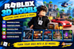 create custom roblox 3d models, props and game assets in blender
