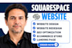 build squarespace website, redesign squarespace website, squarespace development