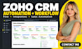 do zoho CRM automation, workflow automation and zoho integration