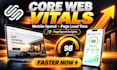 speed up squarespace, core web vitals, mobile speed, page load time, pagespeed