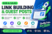 do saas link building b2b backlinks high dr dofollow white hat guest post seo