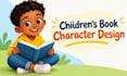 children book illustrations with unique and consistent characters