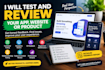 test and review your website, mobile apps, games, product