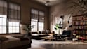 design a modern 3d studio home with realistic rendering