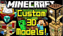 create custom minecraft 2d and 3d character designs and models