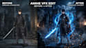 create cinematic cosplay photo edits with vfx