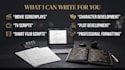 write a professional screenplay movie script or TV script