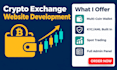build crypto exchange website, p2p exchange, crypto wallet, cex exchange p2p