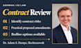 review your german law contract and explain the risks