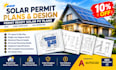 design solar permit plans solar pv permit plan set sld autocad drawings