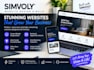 design simvoly website, landing page and sales funnel