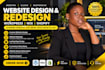 design a modern wordpress website header and footer