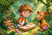draw children story book illustration