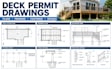 create deck permit drawings with framing footing and structural details