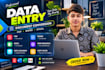 do professional data entry and PDF conversion