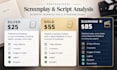 provide master script coverage and screenplay analysis