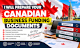 prepare your canadian business funding documents