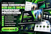 design a high converting b2b sales deck and powerpoint presentation