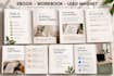 design a minimalist ebook, workbook and canva template