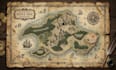 design a custom illustrated treasure map medieval fantasy map