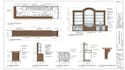 create commercial restaurant interior millwork plans, elevations and sections