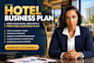 create a hotel business plan with financial model