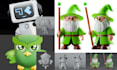 character or mascot into realistic 3d design